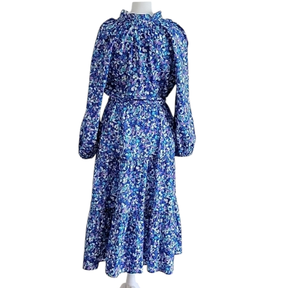 Sara Campbell Blue Floral Maxi Dress - Picture 4 of 8